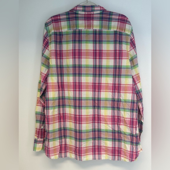 Ralph Lauren NWT men’s size large button down shirt colorful plaid - Picture 5 of 8